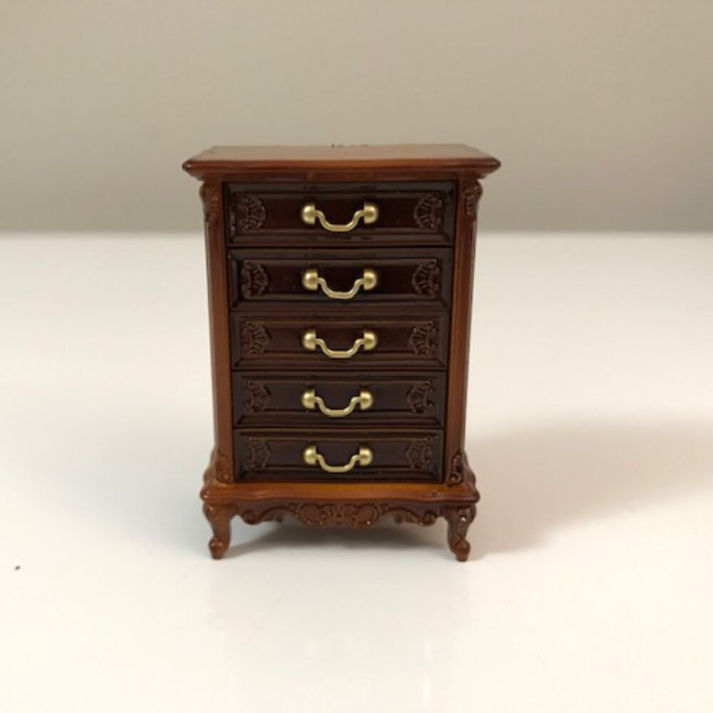 Miniature Dresser Dollhouse Room Box Diorama Craft Display